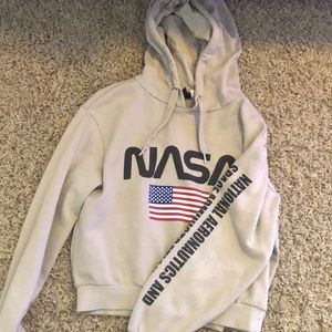 NASA crop top hoodie